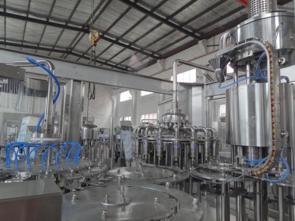 PE Screw Cap 3 In 1 Hot Filling Machines For Flavored Water 2200 X 2100 X 2200MM