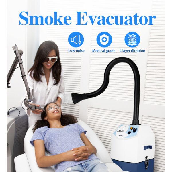 3 Layer Smoke Evacuator Machine Air Cleaning