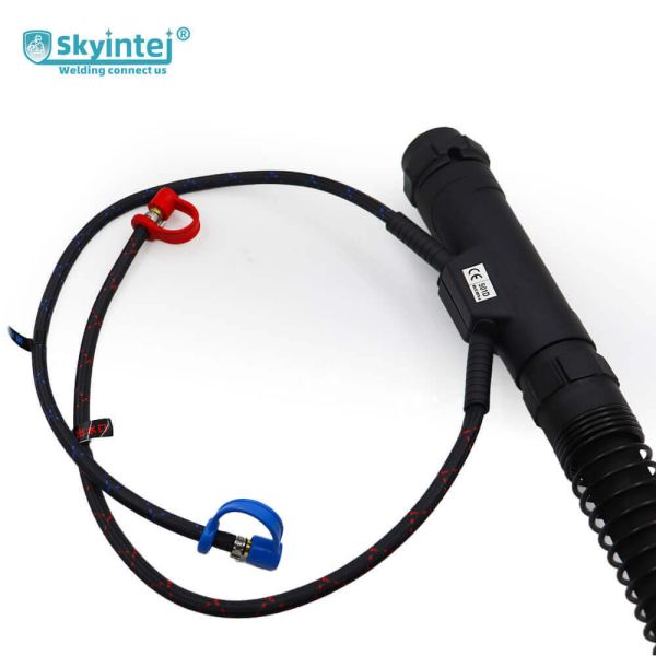501D-Orange Industrial Grade Skyintej Water Cooled MIG Welding Torch with Flexible Swan Neck Copper Plated 500A DC
