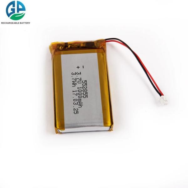 Bateria recarregável KC 552855 de polímero de lítio 1000mah 3.7v