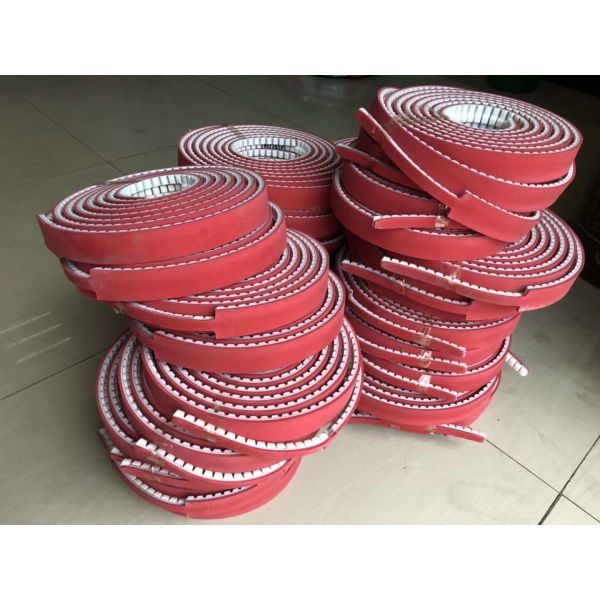 Customized PU Timing Belt , Synchronous Belts And Pulleys With Backings