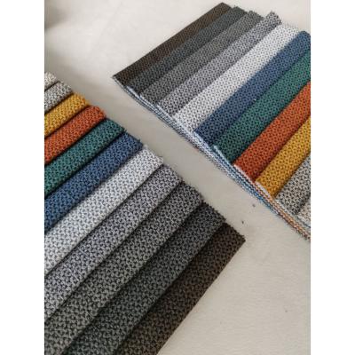 Jacquard Stamped Linen Sofa Fabric Easy To Maintain Pet Friendly