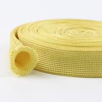 Tecido de malha de malha de Kevlar de largura 20 mm amarelo