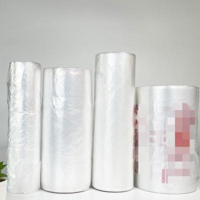 Beige Produce Bags On A Roll For Household Keep Fruits And Vegetables Fresh In Freezer Packaging