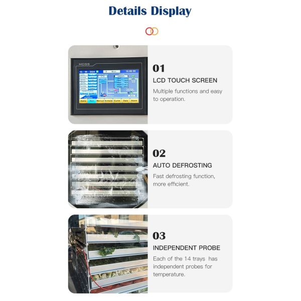 Commercial 50kg Vacuum Freeze Dryer Machine Food Lyophilizer Freeze Dryer Vacuum Dryer Machine