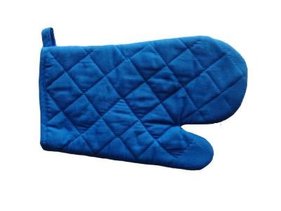 Kitchen Helper Oven Mitt Solid Dark Blue Cotton Quilted Blue Oven Mitt