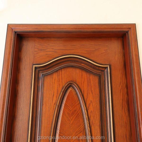 RoHS 205cm Height Front Solid Wood Door PU Painting For House