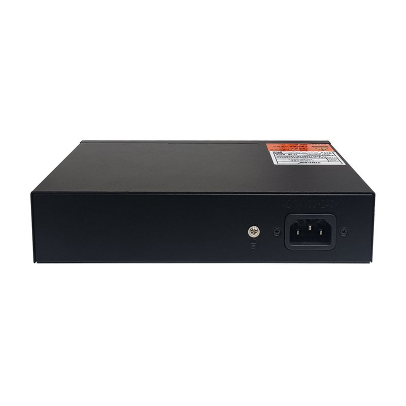 6 Port 10/100Mbps Passive PoE Switch with 4 Passive PoE Ports 2 Uplink Ports 48W 15V 250m Long Range TBC-FP4106N