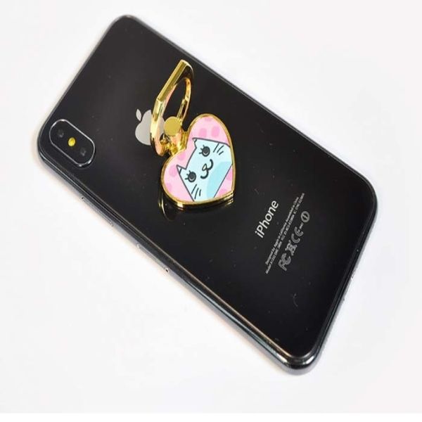 Custom Sublimation Mobile Phone Support With Keyring Mobile Phone Ring Holder For Sublimation