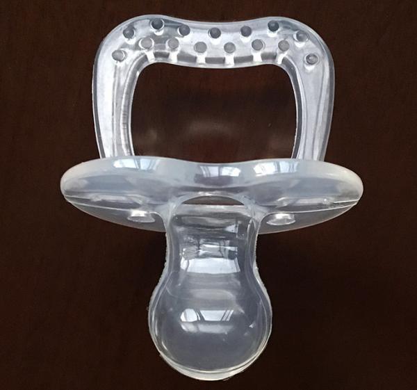 Transparency Silicone Baby Pacifier Food Grade With Big Plush Size Nipple Teat