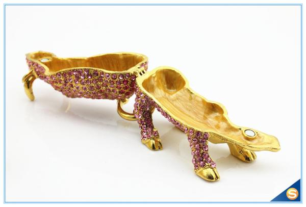 Wall Street Full Of Rhinestone Lucky Cattle Trinket Box Decoration Animal Trinket Box SCJ415
