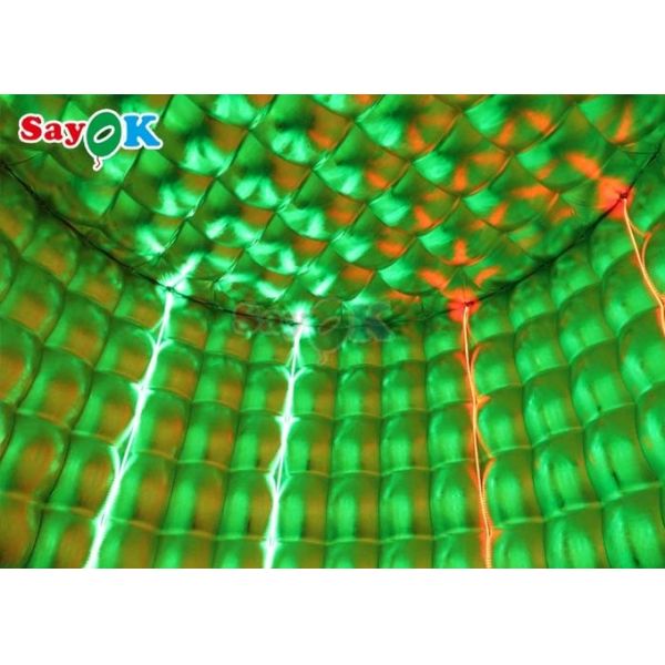 LED Inflatable Photo Booth Black Double Door 5m Diameter