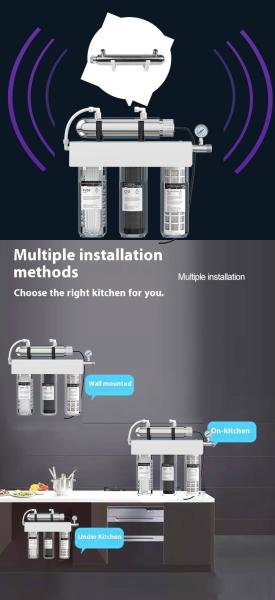 5 Stage UV Ultrafiltration Water Purifier Well Water Filter System