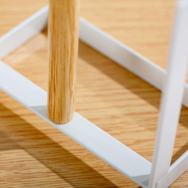 Disassembly Wire Bamboo Kitchen Paper Roll Holder Restaurant Paper Towel Holder Steel Kitchen Tissue Holder