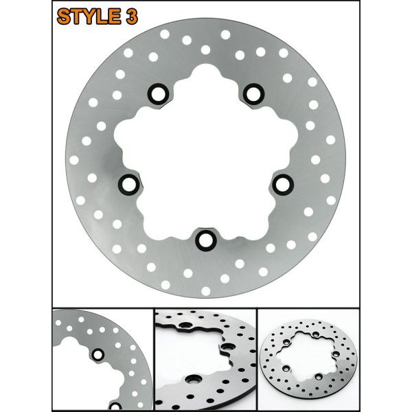 Motorcycle Rear 220mm Brake Disc for Yamaha YZF R6 R1 FZ8 Racing Motorcycle