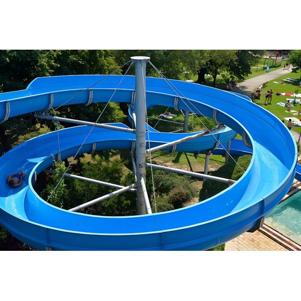 Children Playground Equipment In Ground Swimming Pool Fiberglass Aquatic Games Ride Kids Water Slide