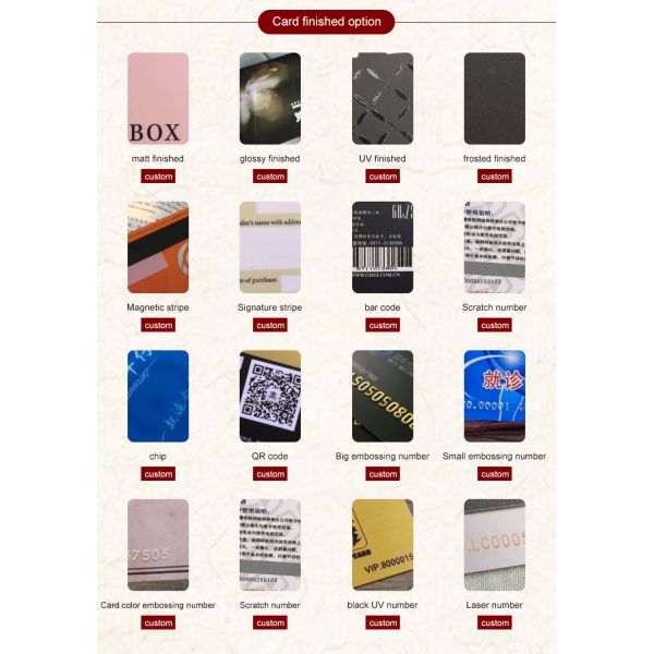 Custom Gift Card Pvc Plastic Card Waterproof With Personalized Printing for Gift