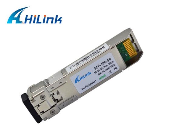 SÊNIOR frente e verso do módulo 850nm 300m 10Gb SFP+ do transceptor do conector SFP+ do LC
