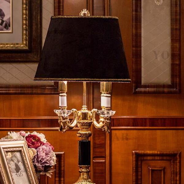 Luxury K9 big black crystal table lamp Fashion crystal table lamps(WH-MTB-123)