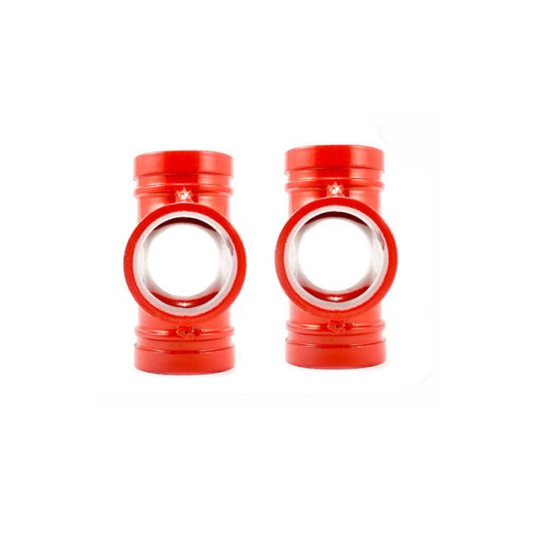 DIN Standard Ductile Iron Water Pipe Fittings Grooved Plumbing Cross OEM Available