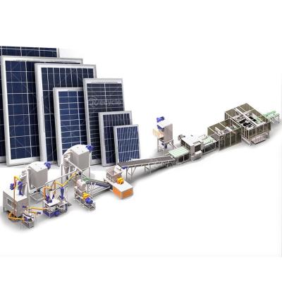 Solar Photovoltaic Panel Recycling Machine 500-1500Kg/h Solar Panels Crushing Separating Machine
