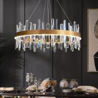ODM à extrémité élevé inoxydable géométrique de Crystal Luxury Pendant Light Fixtures