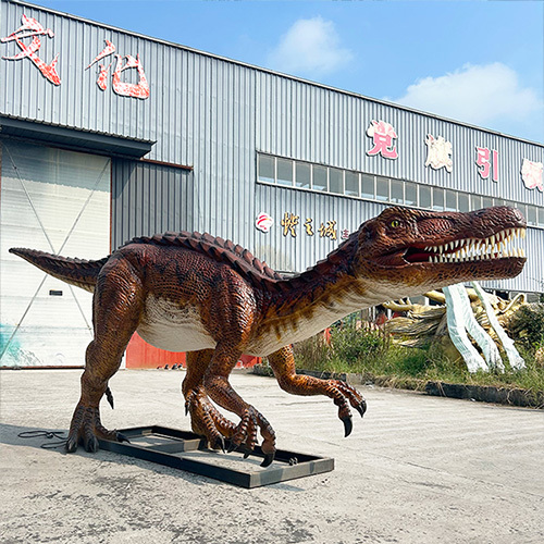 Realistic Animatronic Baryonyx  Dinosaur Model Customized Outdoor Park Display