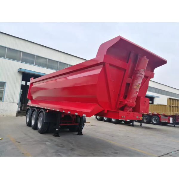 3Axles 30 Tons Dump Semi Trailer 25-30 Cubic Meters Transport Stone Tipper
