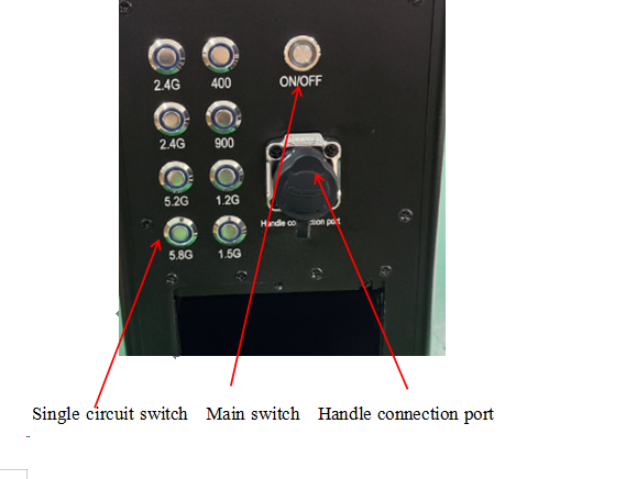 Mochila leve portátil Drone Jammer RF High Gain Omni Antenna drone radio frequency jammer HS102B-PC-I