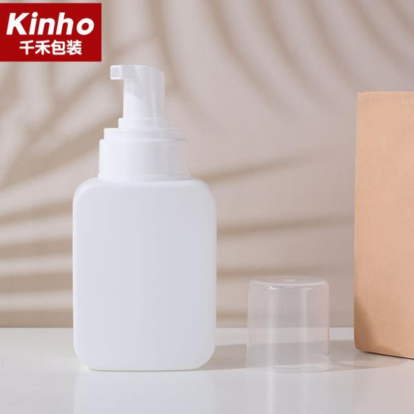 300ml Square Cosmetic Lotion Bottle Hand Sanitizer Facial Cleanser Liquid Soap HDPE Cosmetic Bottles