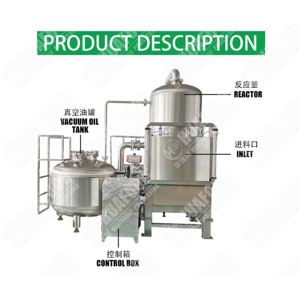 Stainless Steel Vacuum Fryer Machine Fruit Chip Vegetable Meat Vacuum Fryer