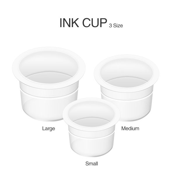 Plastic Disposable Tattoo Ink Cups S M L Ink Caps For Tattooing