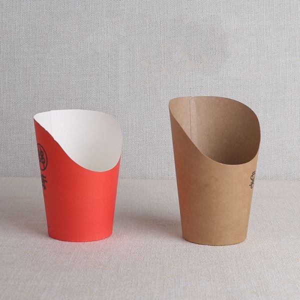 12oz Kraft Paper French Potato Chips Box Fast Food Paper Cup Perfect for Takeout Meals