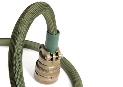 Cable Protected Automotive Braided Sleeving Nomex Green For Cars