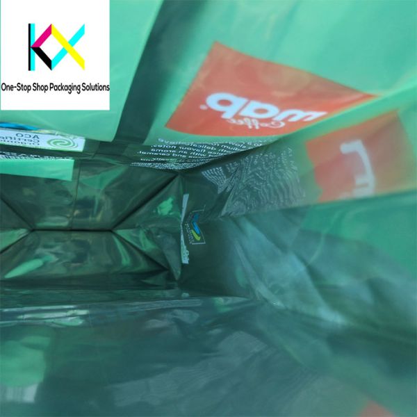Aluminium Foil VMPET Rotogravure Printed Pouches Coffee Bean Packaging Bags