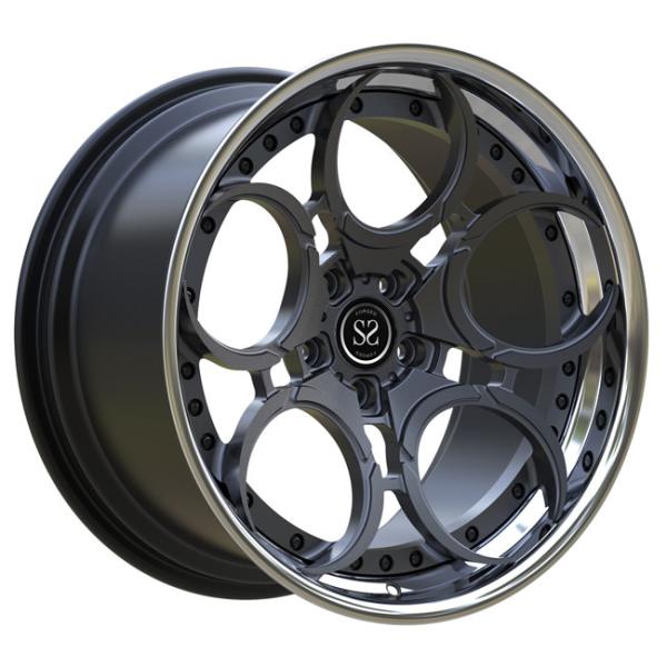 Lustrado 2 partes forjadas roda raios desconcertados 19 polegadas do metal de arma para Toyota Supra pisou