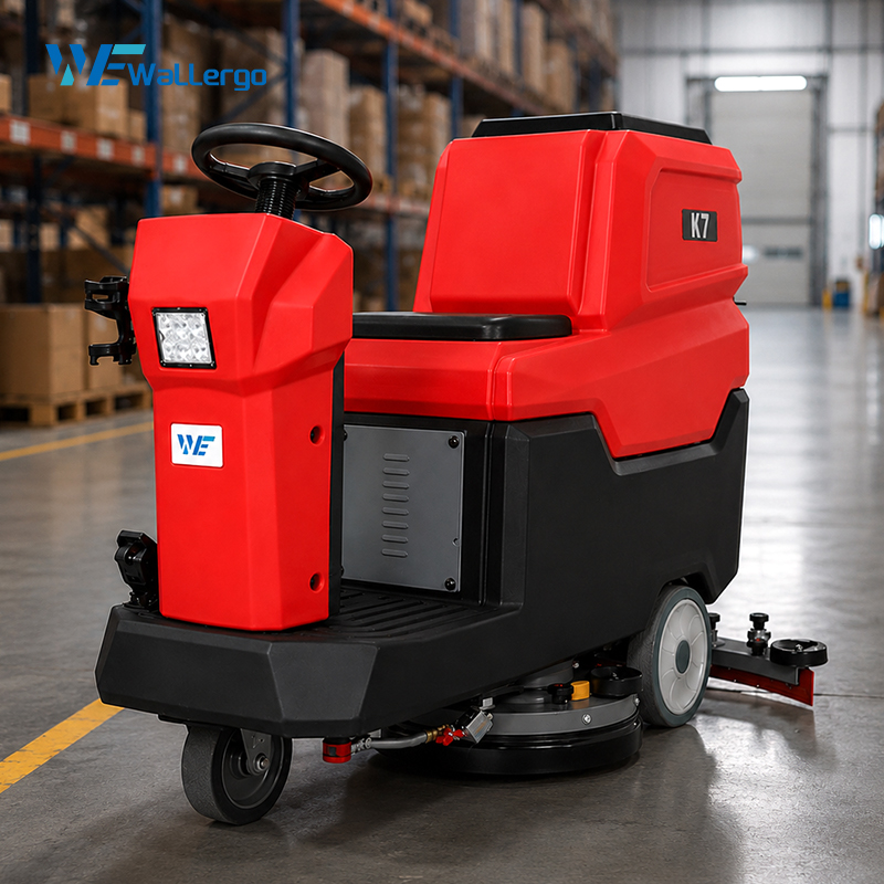 Hotsale Automatic Micro Driving Ride on Floor Scrubber Machine Concrete Warehouse Mop Cleaning Machine
