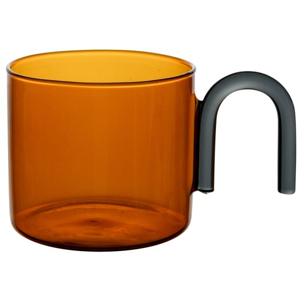 Classic Design 350ML Single Wall Glass Mug High Borosilicate Glass Cup With Handle
