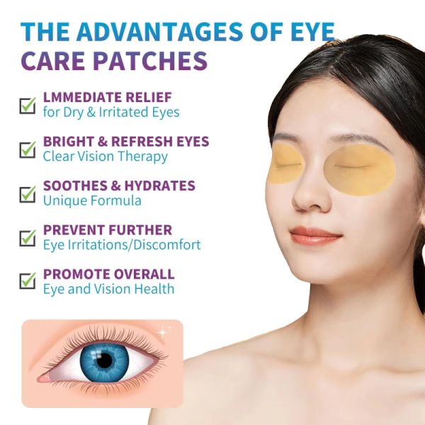 OEM ODM Lutein Collagen Hydrogel Eye Patch Moisturizing Cold Compress Mask For Eye