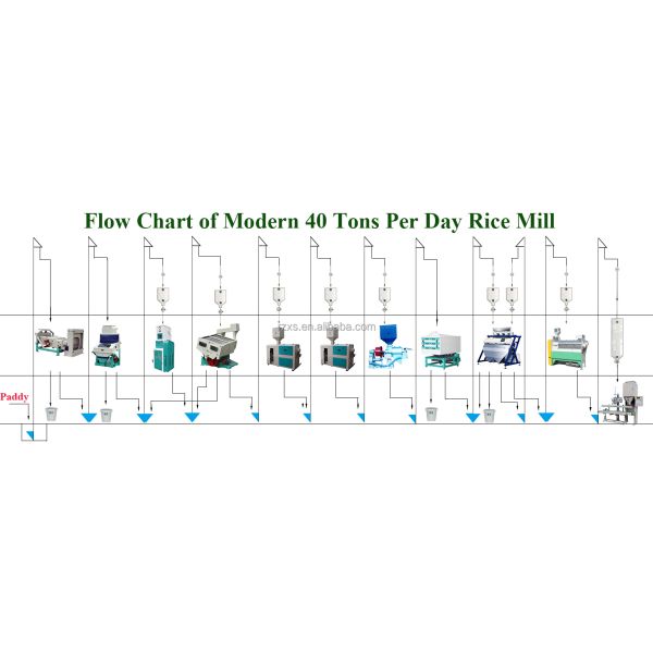 Коммерческая рисомольная машина мощностью 40 тонн и доступной в Филиппинах