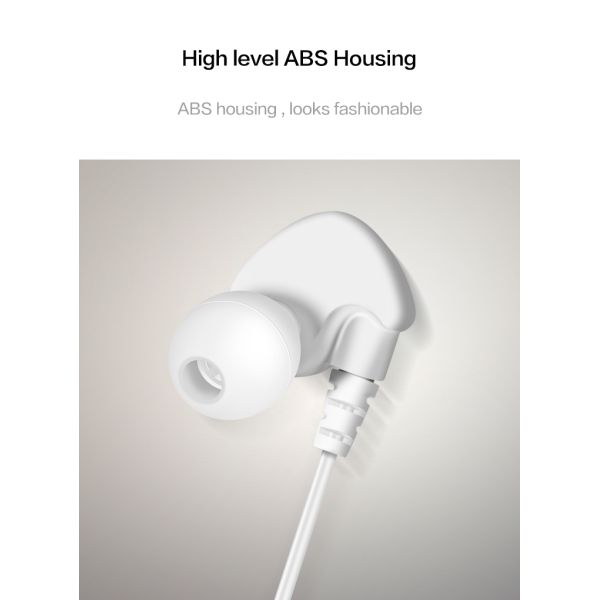 Light 8 Pin Wired In Ear Earphones Stereo Round Cable For IPhone