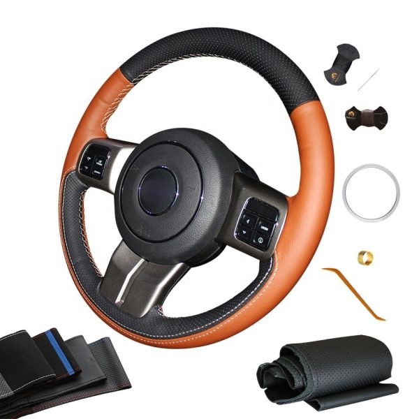 For Jeep Compass 2011-2016 for Jeep Wrangler 20112012 2013 2014 2015 2016 Custom Low Price Steering Wheel Cover for Your Cars