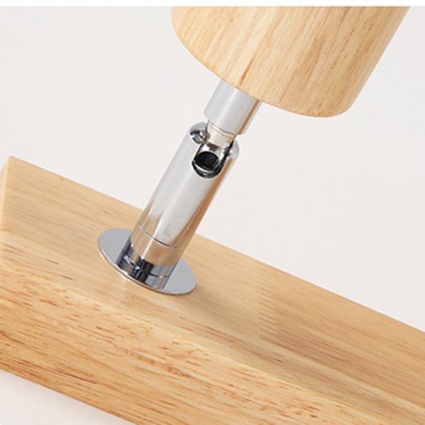 Nordic Solid Wooden Track Light Modern Wooden Chandelier Ceiling Lamps(WH-WA-20)