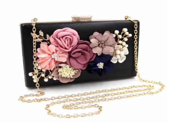 Elegant Flora Bridal Evening Clutch Bags 18 * 11 * 5cm  For Women