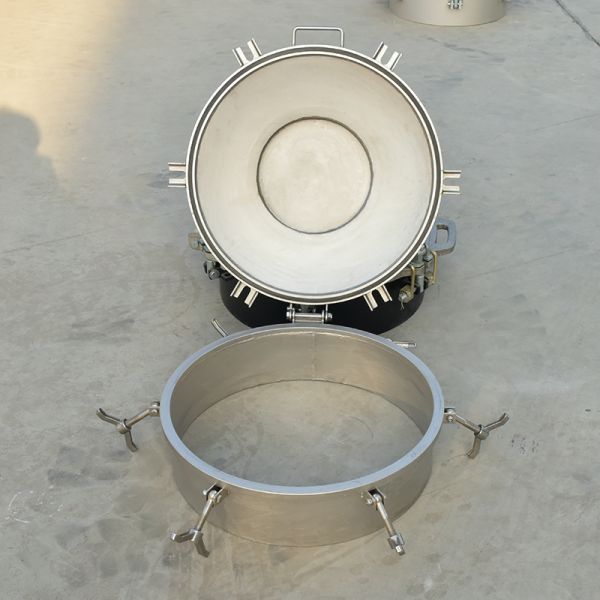 DN500 cubierta de alcantarillado de apertura rápida de acero inoxidable con temperatura de diseño y diseño de -40- 140