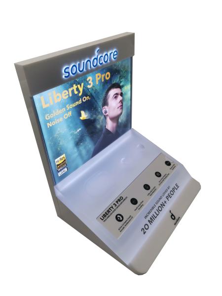 Favre Tabletop Electronic Display Stands Organic Glass For Headphone
