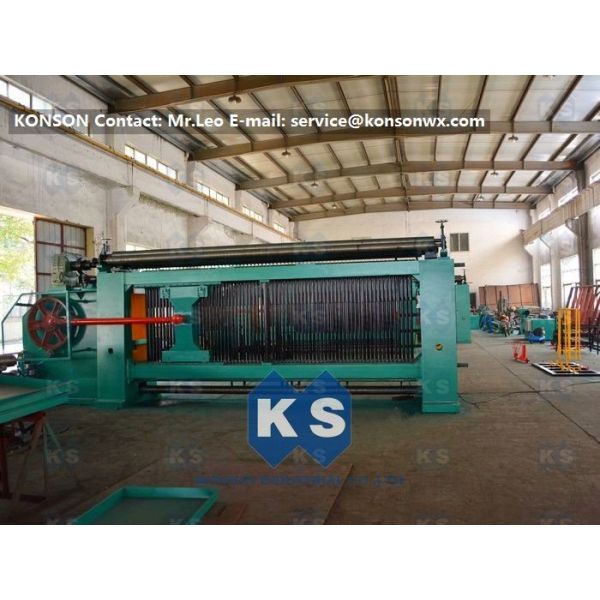 Large Mesh Gabion Making Machine 4300mm Width With Double Twist / Three Twist