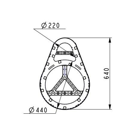Материал PP блока памяти волокна кабеля 40x40mm длины Overplus для катушки