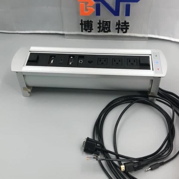 motorized flip up meeting table socket/rj45 conference table power outlet
