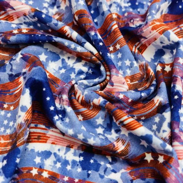 African Print 80% Polyester 20% Spandex Fabric 50D 4 Way Stretch  Polyester Swimwear Yummy Fabric